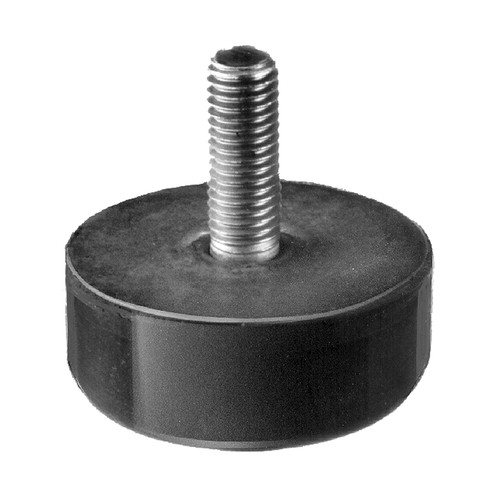 Rubber-Metal Bump Stop - straight, with external thread