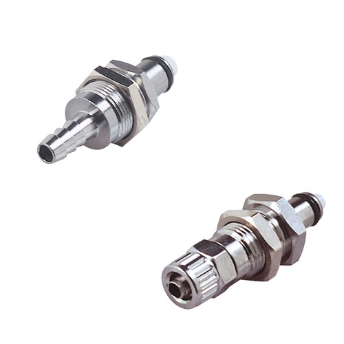 Schnellverschluss-Stecker aus Messing-verchromt, NW 3,2 mm - Schalttafel