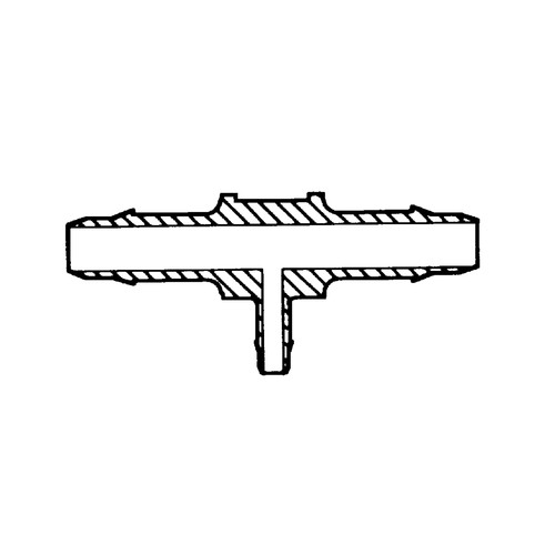 Mini T-Shaped Barb Connector (reduzing) - symmetrical