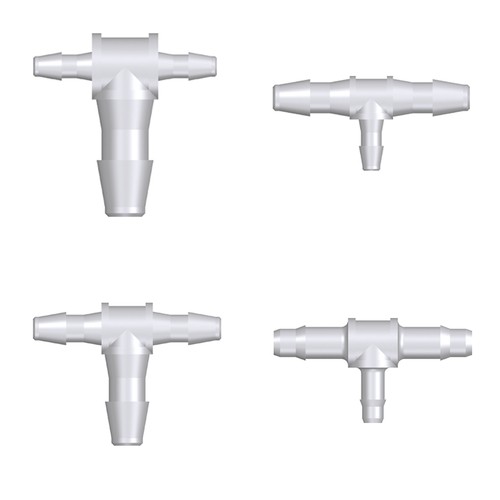 Mini T-Shaped Barb Connector (reduzing) - symmetrical