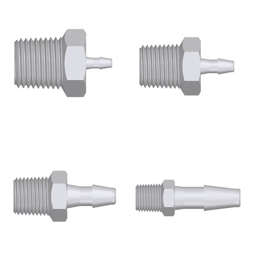 Mini-Schlauchtülle mit Außengewinde NPT 1/8"