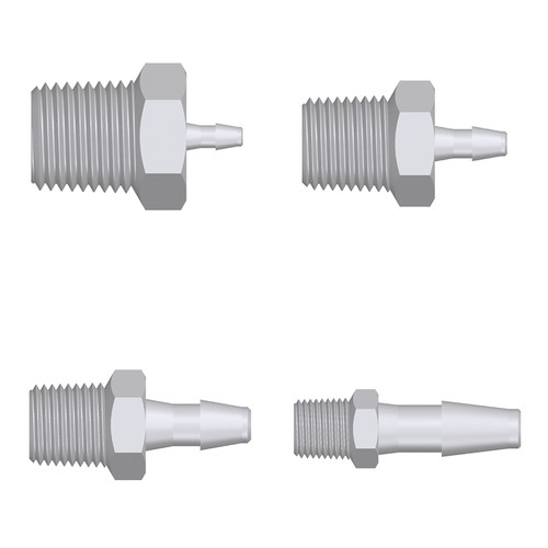 Mini Screw-in Connector with male thread NPT 1/8&amp;quot;