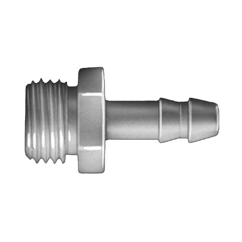 Straight Barb Connector with Male Thread made of PVDF