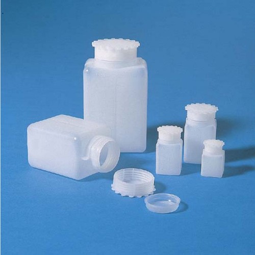 Wide-Mouth Safety Bottle made of LDPE - square