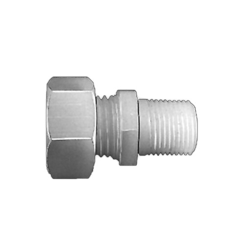 Straight Pipe Connector with Male Thread made of PVDF