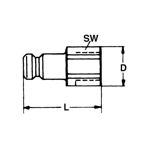 PA Quick-Disconnect Nipple, NW 6.0 mm