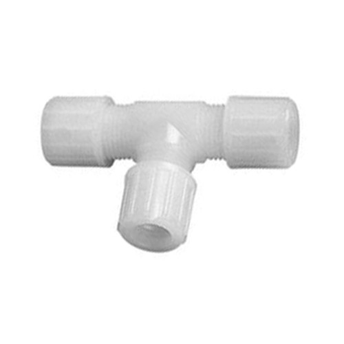 Micro T-Shaped Connector made of PTFE or PFA