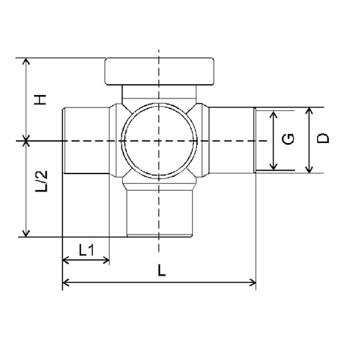 High-Quality Multiway Ball Cock made of PP, PVDF or PFA - injection-molded