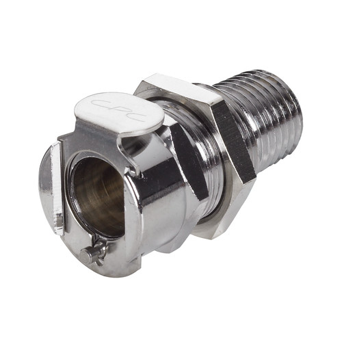 Quick-Disconnect Coupling made of Chromium-Plated Brass, NW 6.4 mm - Control Panel