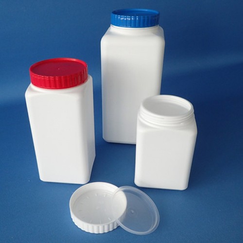 Wide-Mouth Bottle made of HDPE - square