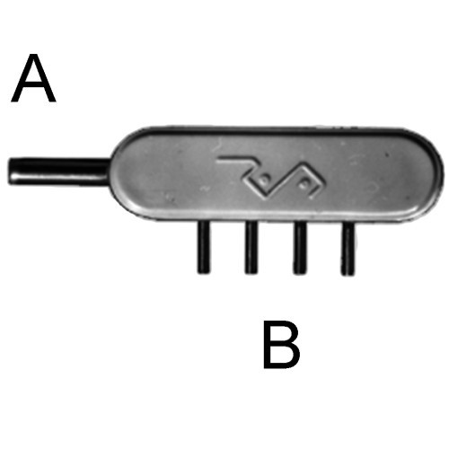 Kreuz-Schlauchverbinder aus Edelstahl