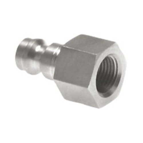 Schnellverschluss-Stecker aus Edelstahl, NW 7,4 mm - zweiseitig absperrend