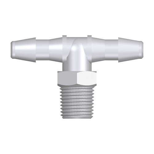 Mini T-Shaped Screw-in Connector with male thread NPT 1/8&amp;quot;