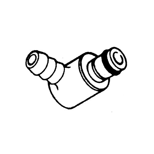 PP-Winkel-Schnellverschluss-Stecker, NW 6,4 mm