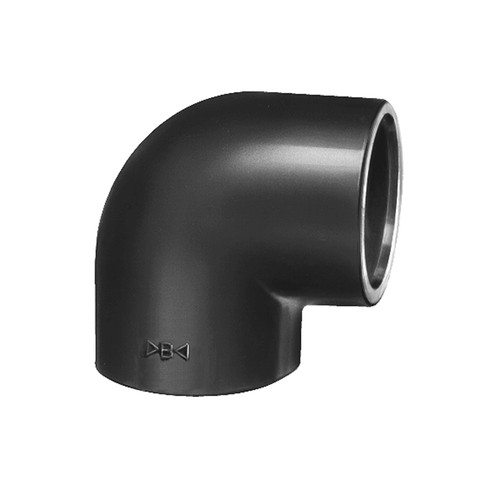 Elbow Connector 90º with Welding Sleeve made of PVDF