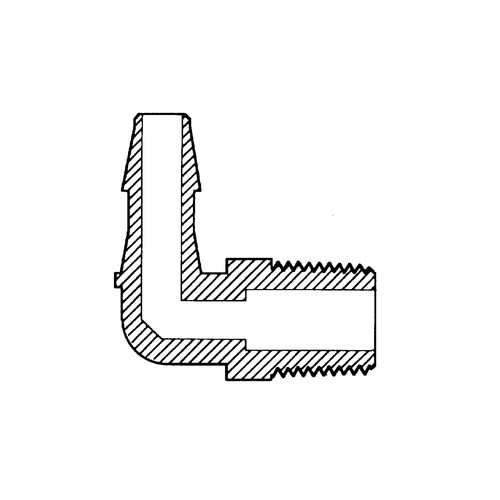 Mini Elbow Screw-in Connector with male thread NPT 1/8&amp;quot;