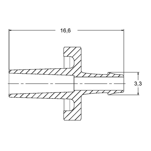 Luer-Tubing Adapter (Male) for Flexible Tubing