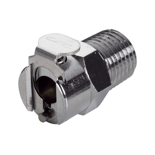 Quick-Disconnect Coupling made of Chromium-Plated Brass, NW 6.4 mm