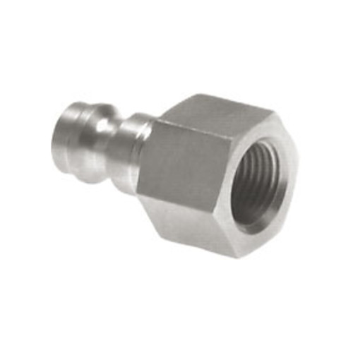 Schnellverschluss-Stecker aus Edelstahl, NW 2,7 mm - einseitig absperrend