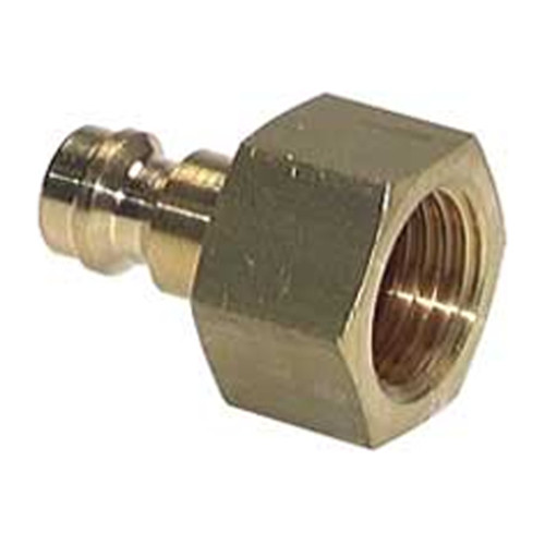 Schnellverschluss-Stecker aus Messing-vernickelt, NW 7,2 mm - zweiseitig absperrend