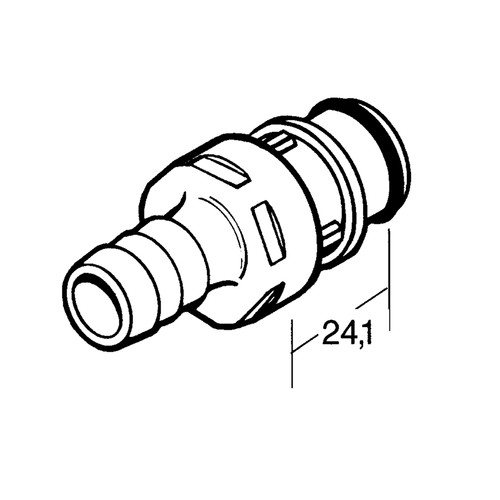 PP-Schnellverschluss-Stecker, NW 9,5 mm