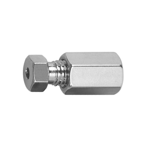 Straight Capillary Coupling with Female Thread made of Stainless Steel