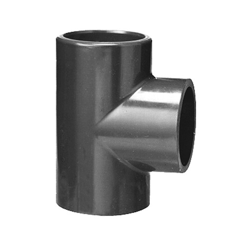 T-Shaped Connector with Bonded Socket Joint made of PVC-U