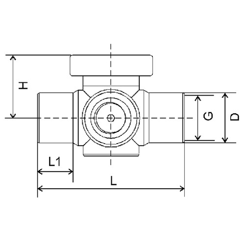 High-Quality Multiway Ball Cock made of PP, PVDF or PFA - injection-molded