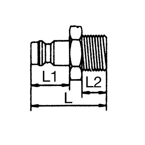 Mini-Schnellverschluss-Stecker, NW 1,8 mm