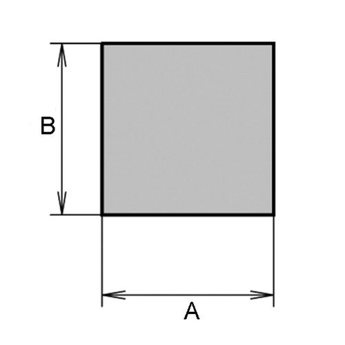 High-Tech Foam Rubber Rectangular Profile made of Silicone