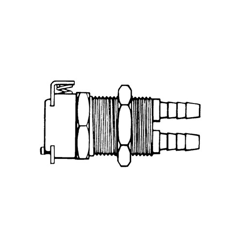 Multi-Lumen Quick-Disconnect Coupling made of POM - Control Panel