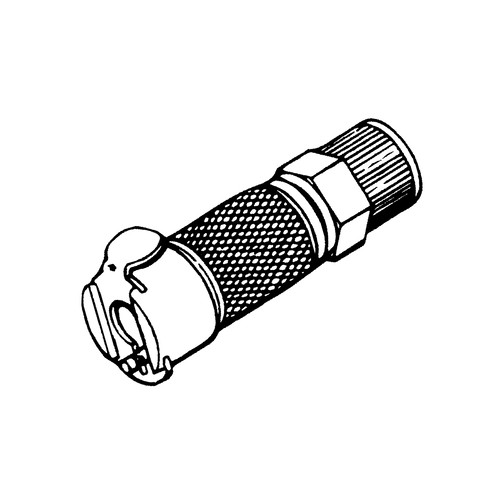 Schnellverschlusskupplung aus Messing-verchromt, NW 3,2 mm