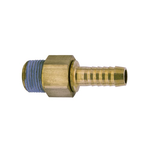 Straight Barb Connector with Male Thread made of Brass - swivelling