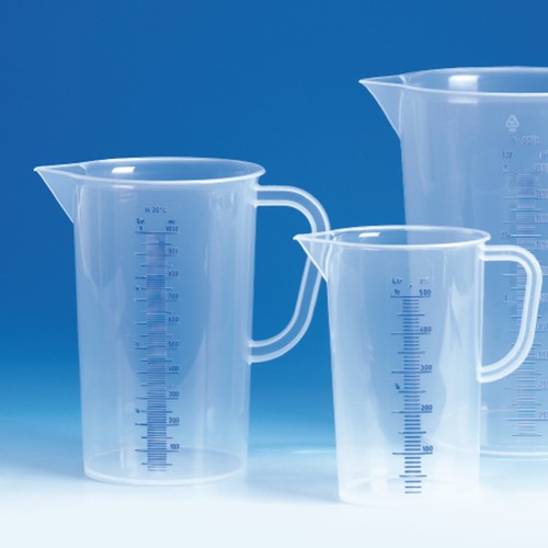 Beaker with Handle made of PP - cylindrical, high