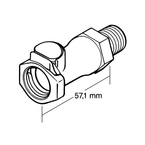 PP-Schnellverschlusskupplung, NW 9,5 mm