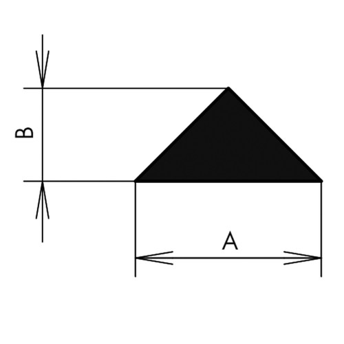 Triangular Profile made of CR