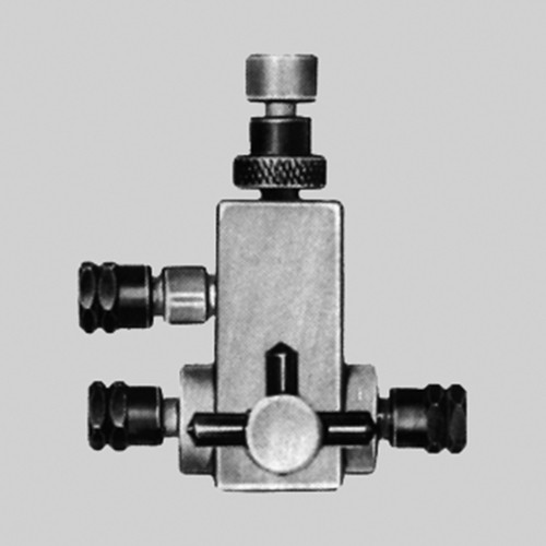 2 Way Fine Regulating Valve made of PTFE for Tubing (Pipes) of Equal Size