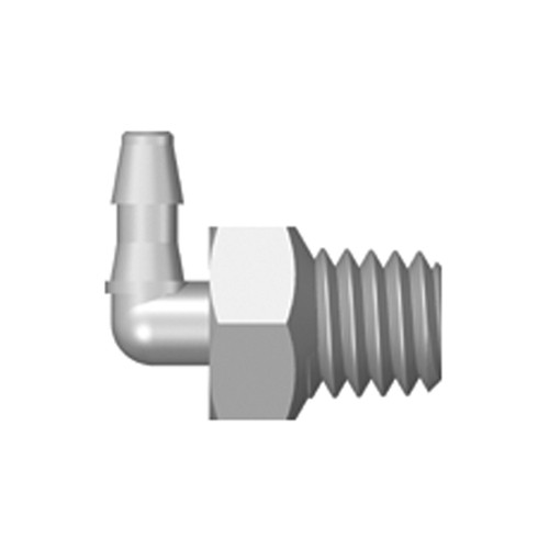 Mini Elbow Screw-in Connector with male thread UNF 10-32 - long