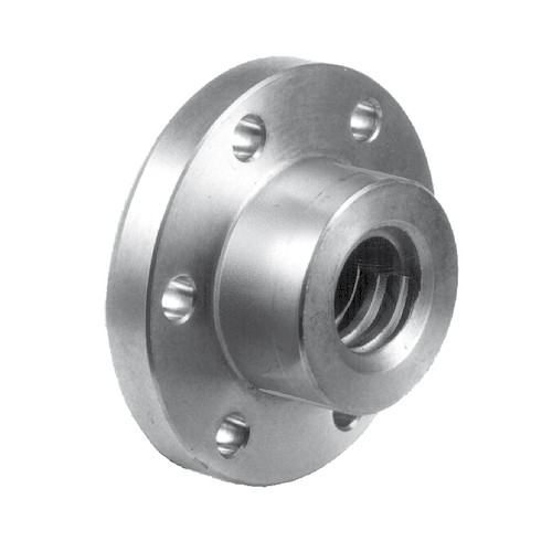 Trapezoidal-Threaded Nut - with flange, ready-to-mount