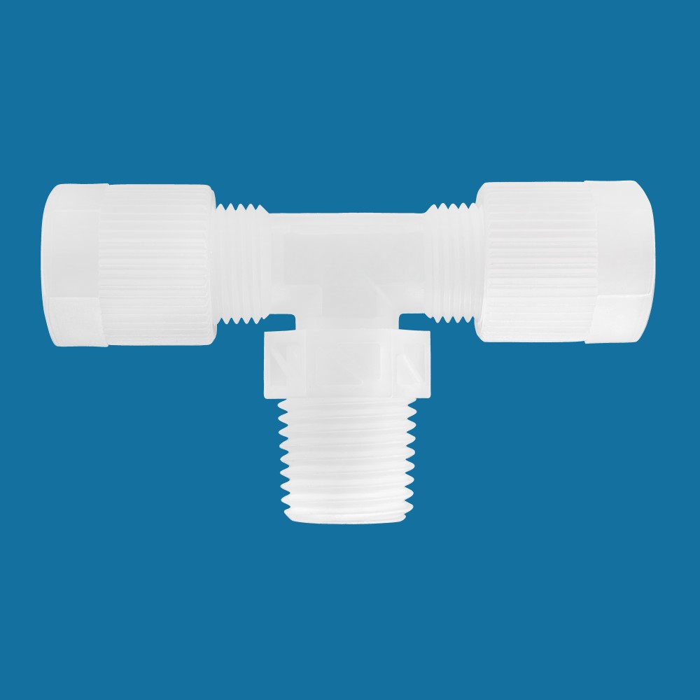 T-Rohrverbinder mit Außengewinde aus PA oder PVDF