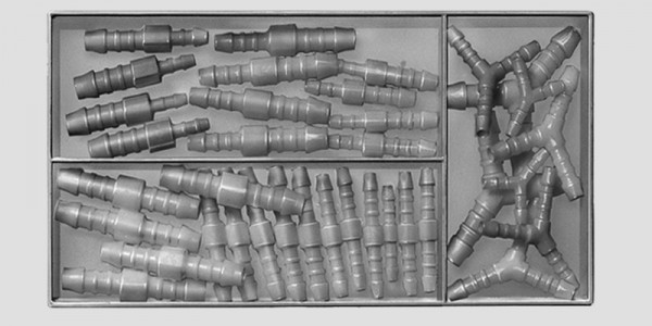 Schlauchverbinder-Sortiment Technikum aus POM - 63-teilig