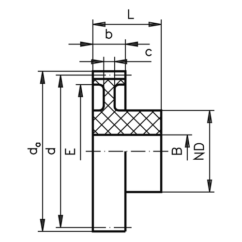 Stirnzahnräder aus Kunststoff, Modul 1 gespritzt, gerade verzahnt,  Eingriffswinkel 20°