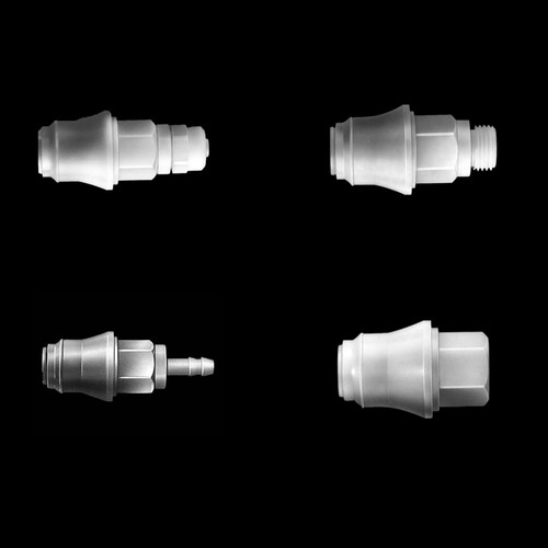 PVDF-Schnellverschlusskupplung, NW 5 mm