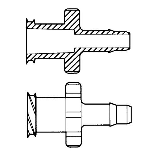 Luer-Lock-Schlauchadapter (weiblich) für harte Schläuche