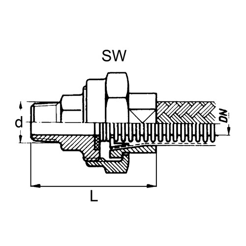 Screw-in Joint made of Brass