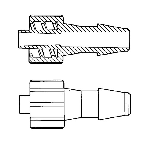 Luer-Lock Tubing Adapter (Male) for Flexible Tubing