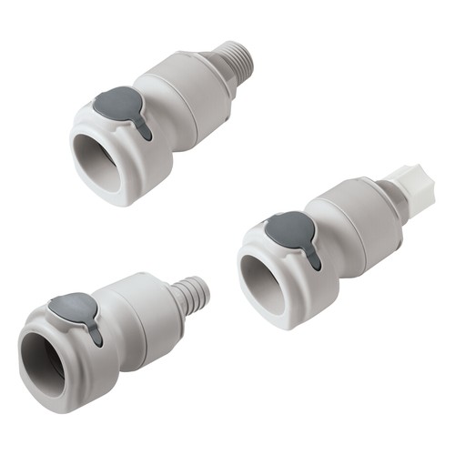 PP Quick-Disconnect Coupling, NW 9.5 mm - metal-free