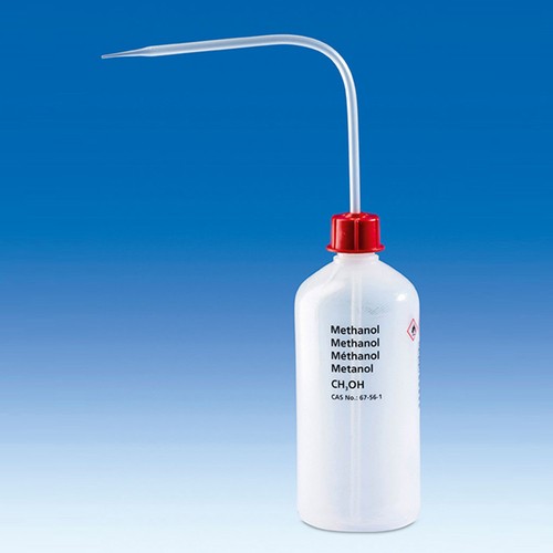 Safety Wash Bottle made of LDPE - with label