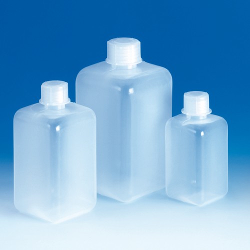 Narrow-Neck High Shoulder Bottle made of LDPE - square