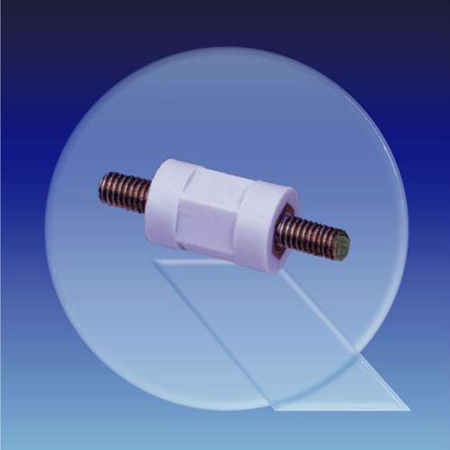 Isolierdistanzbolzen aus PS - zylindrisch, Außengewinde (M3 - M4)